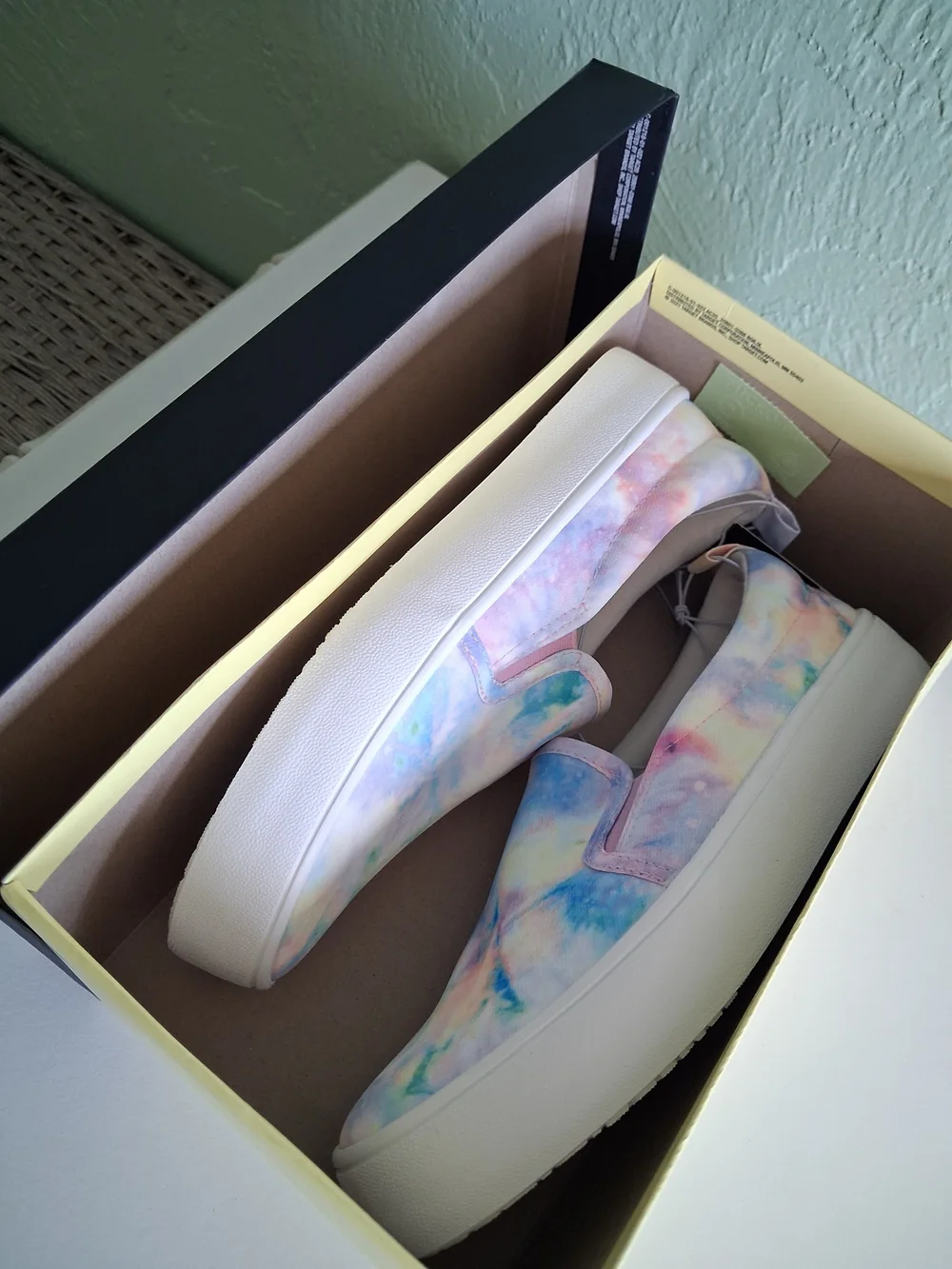Tie-Dye Slip-On Sneakers - Pastel Multi